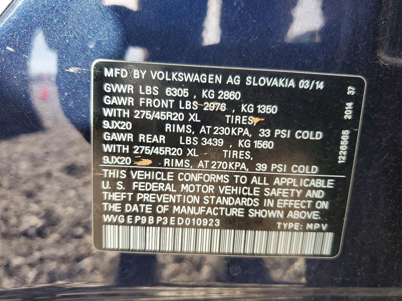 2014 VOLKSWAGEN TOUAREG V6 TDI photo 25