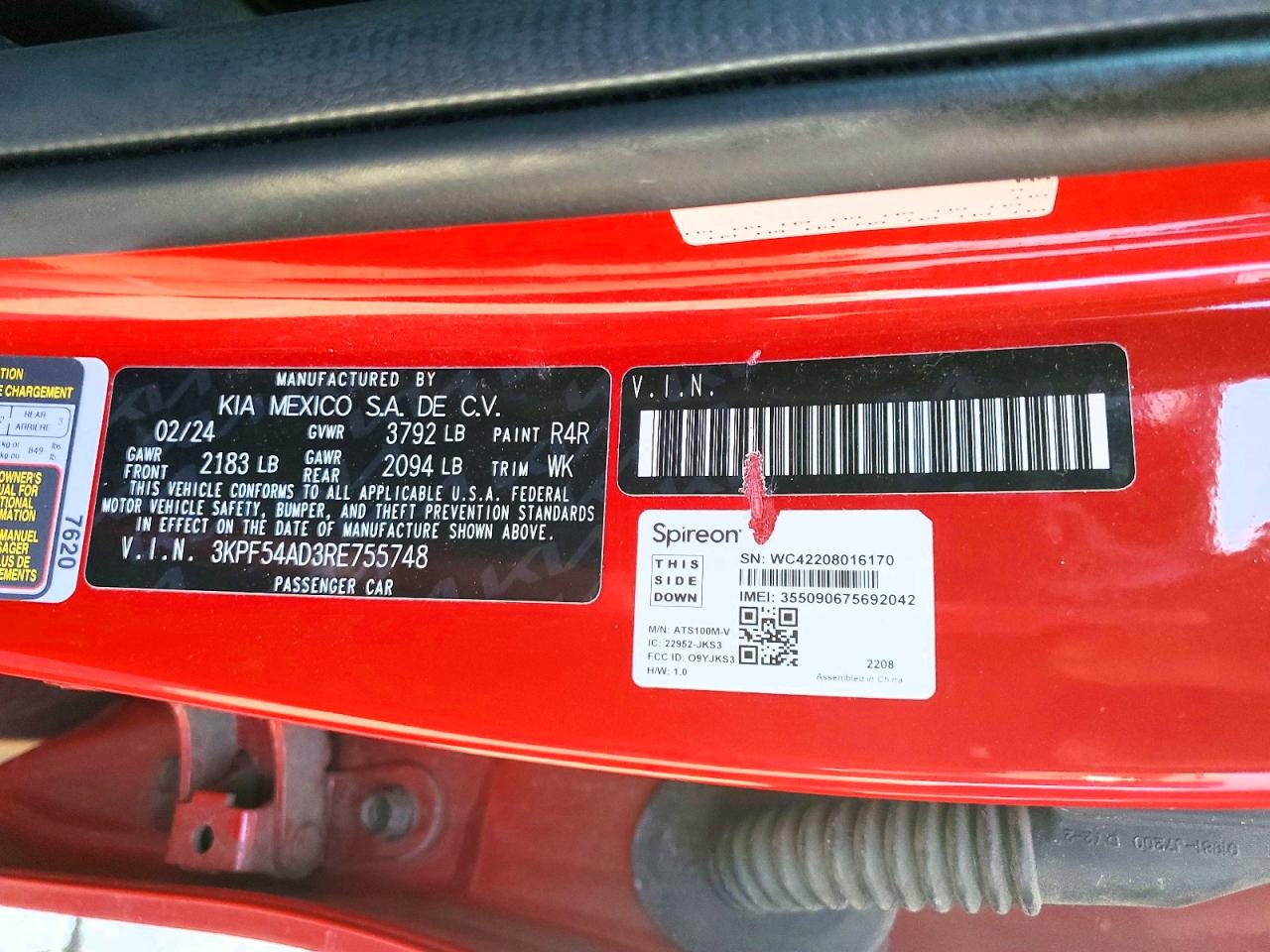 2024 KIA FORTE GT LINE photo 12