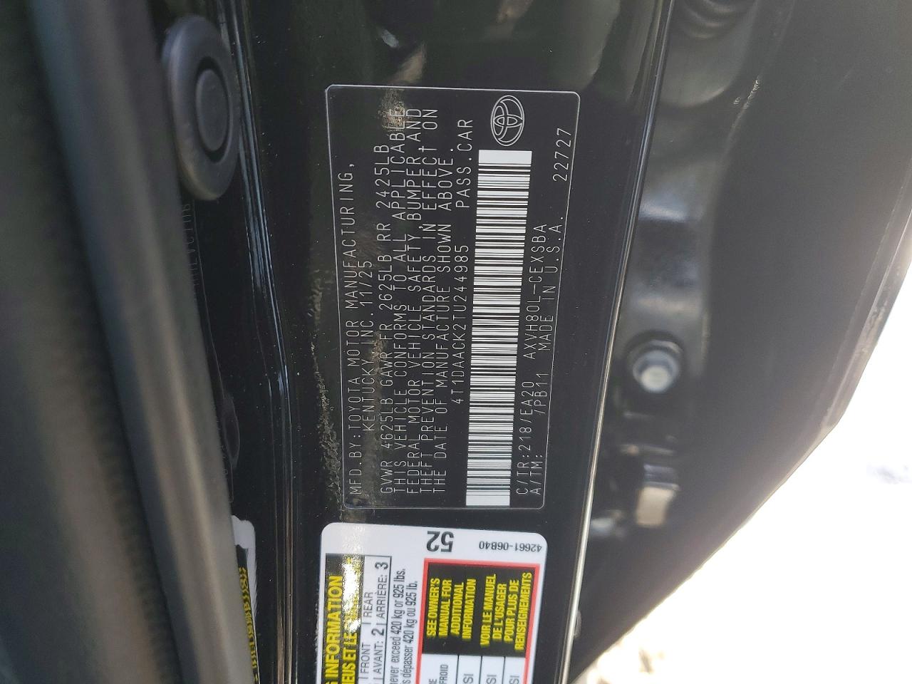2026 TOYOTA CAMRY XSE photo 23