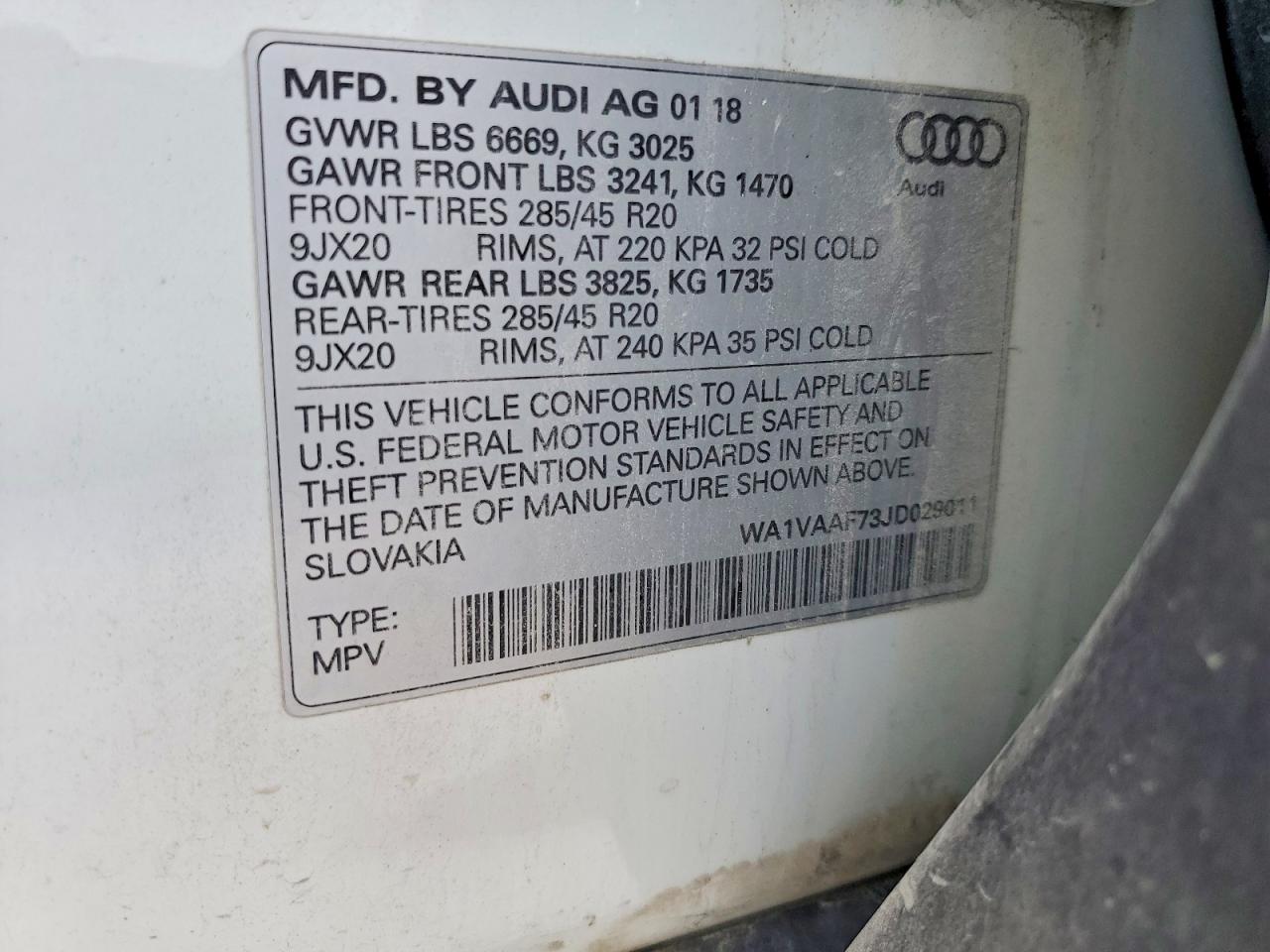2018 AUDI Q7 PRESTIGE photo 25