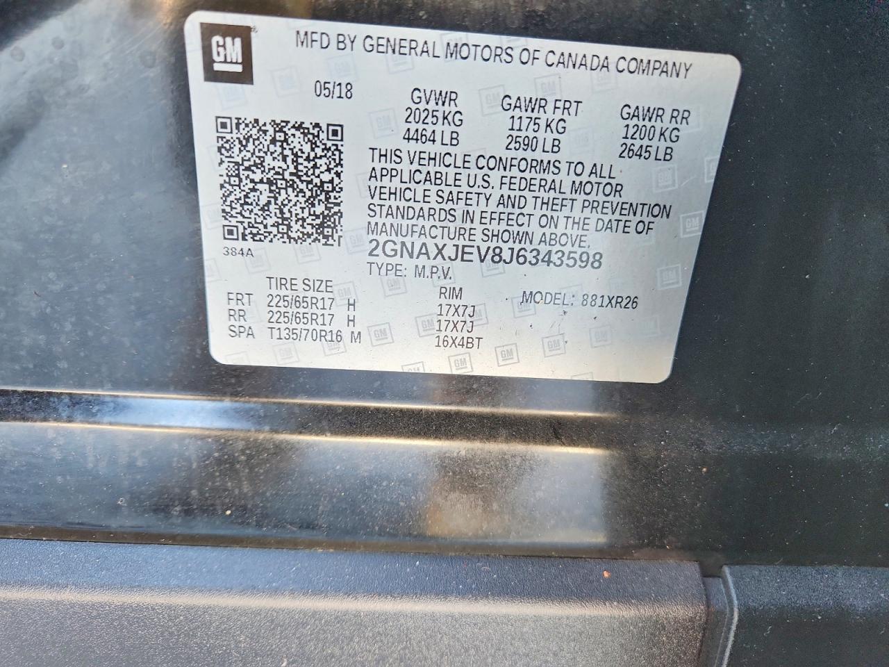 2018 CHEVROLET EQUINOX LT photo 13