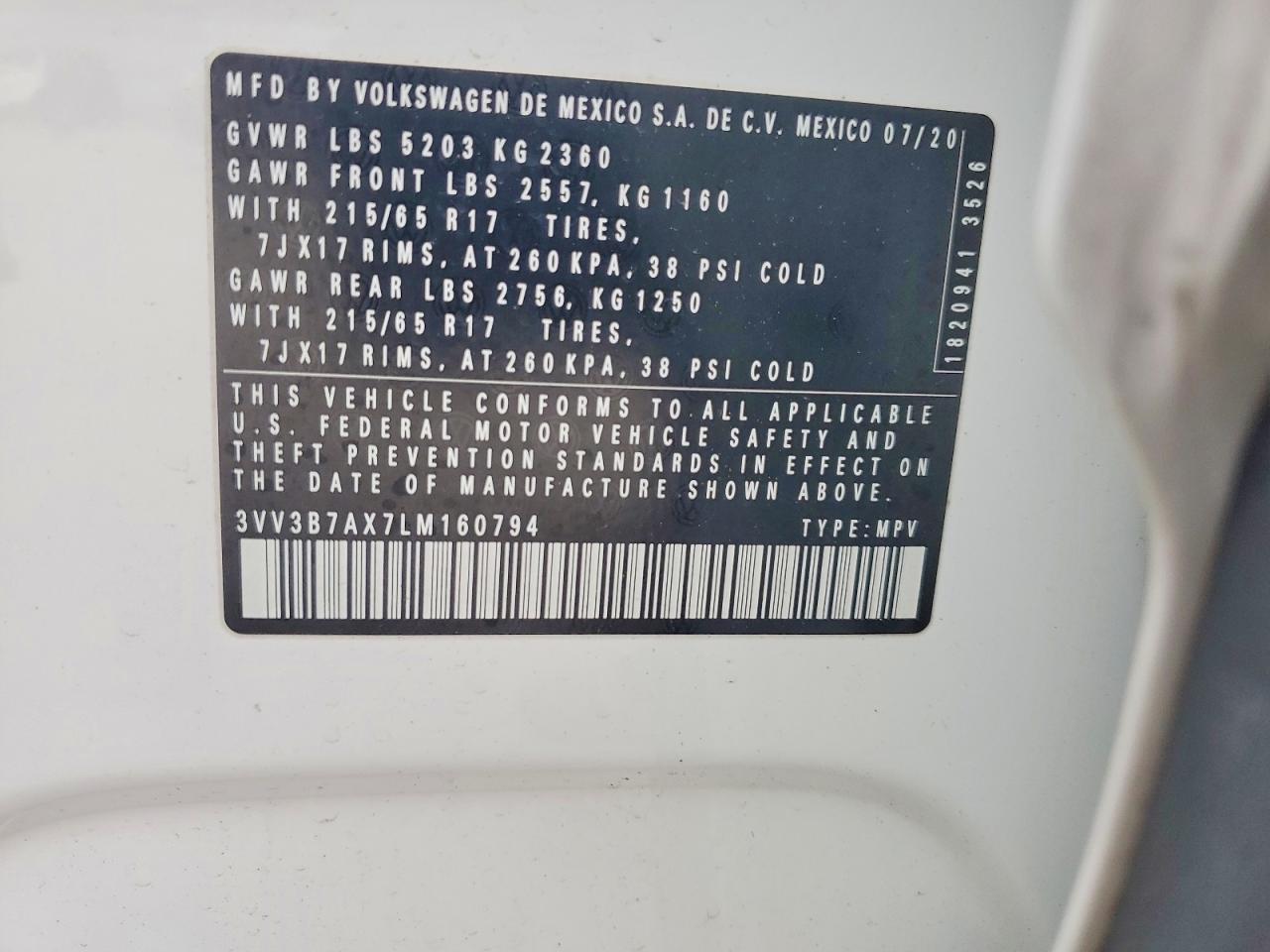 2020 VOLKSWAGEN TIGUAN SE photo 37