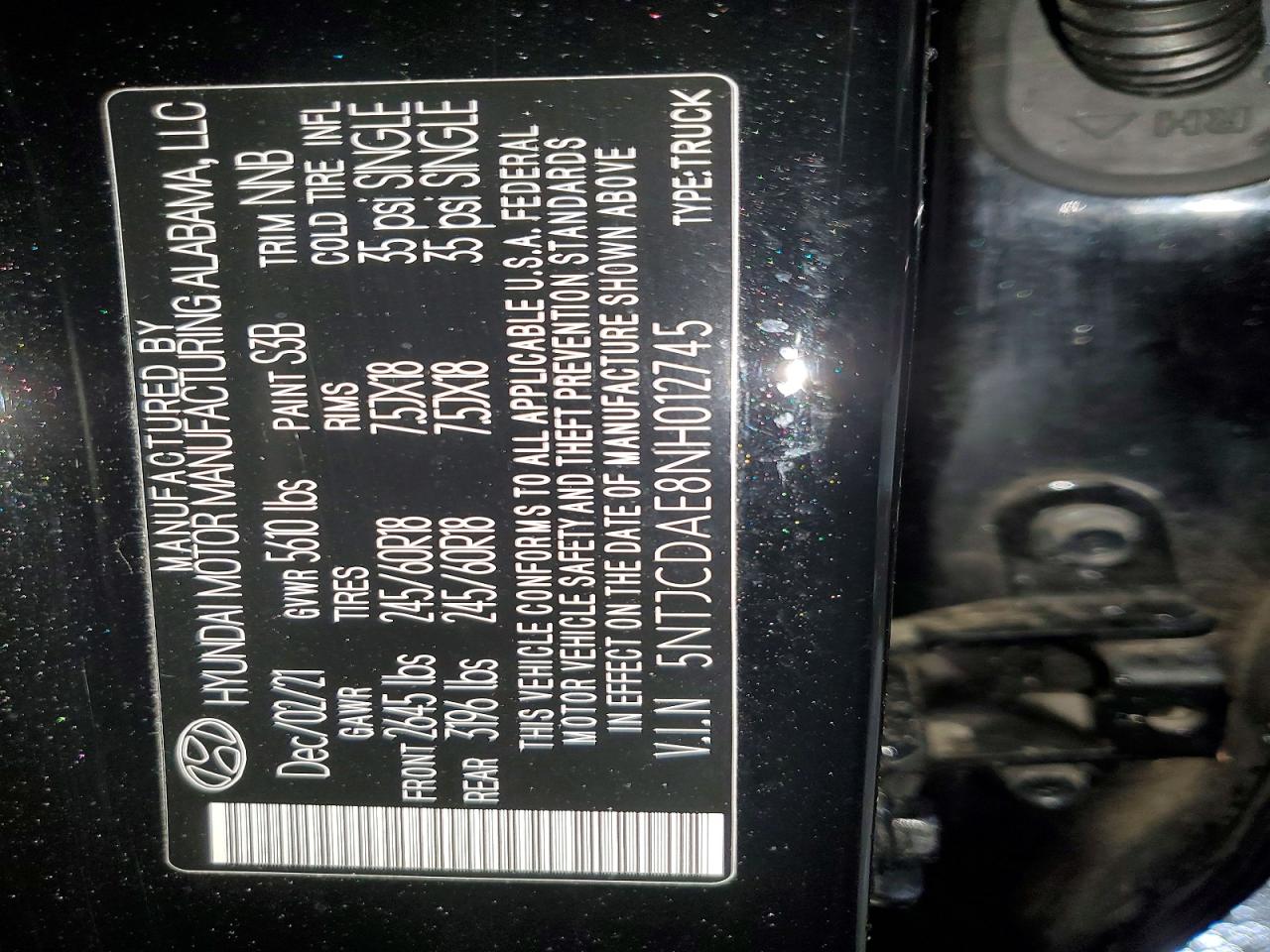 2022 HYUNDAI SANTA CRUZ SEL photo 13