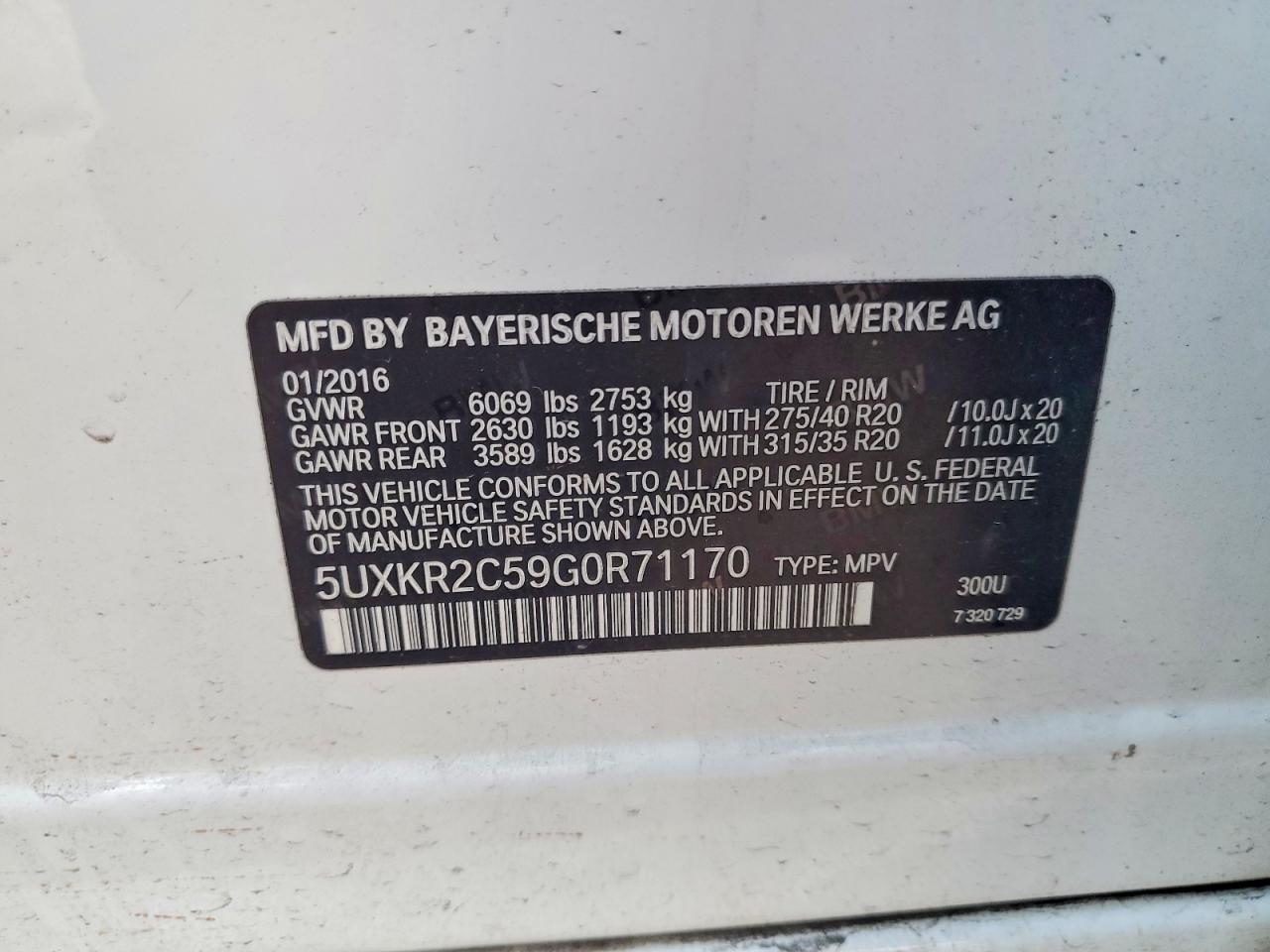 2016 BMW X5 SDRIVE35I photo 37