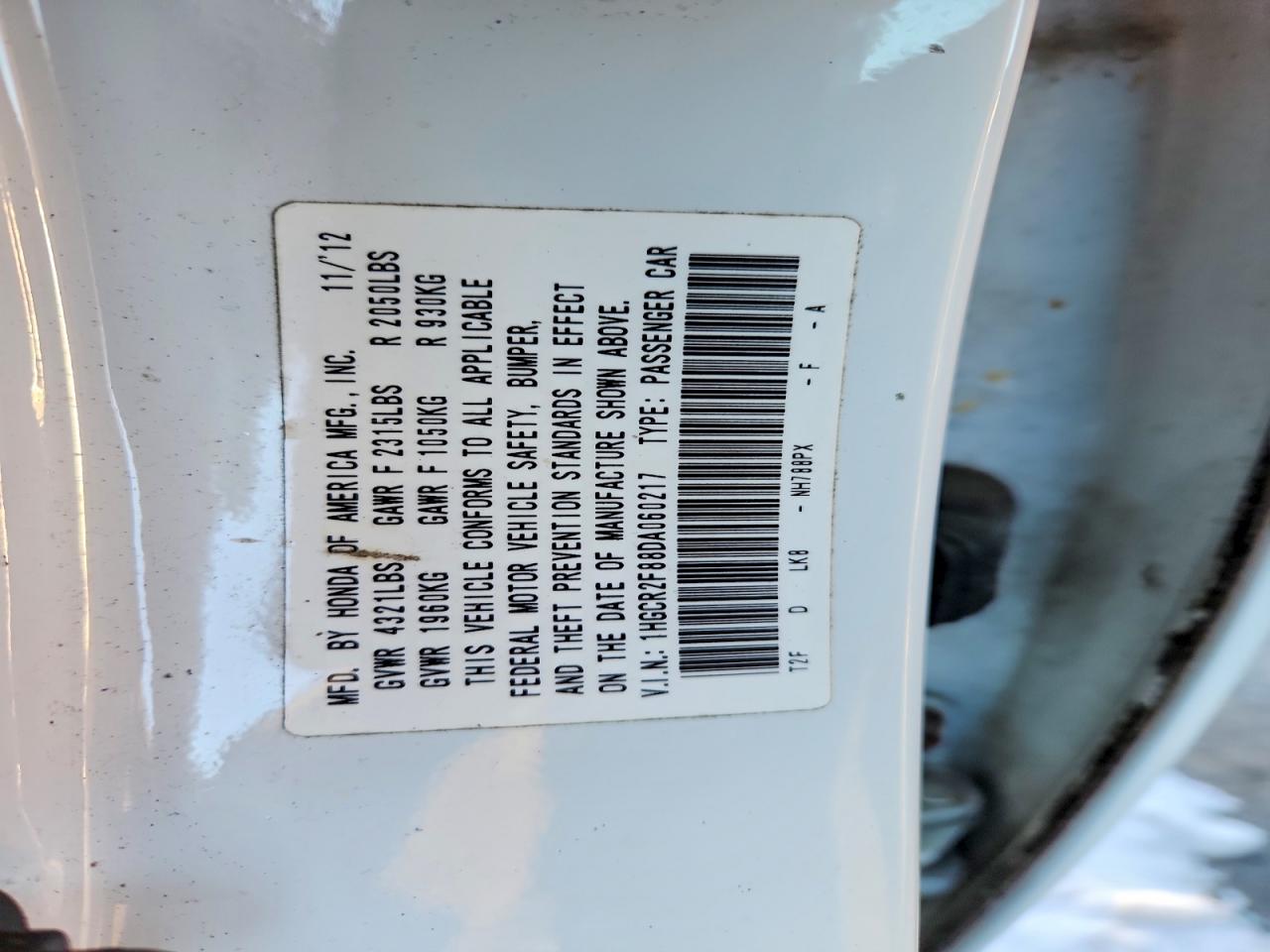2013 HONDA ACCORD EXL photo 25