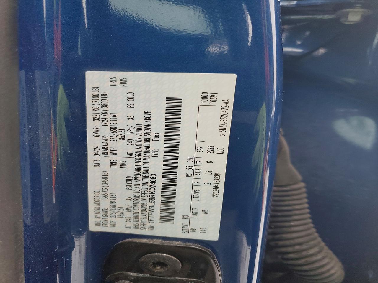 2024 FORD F150 XLT photo 12