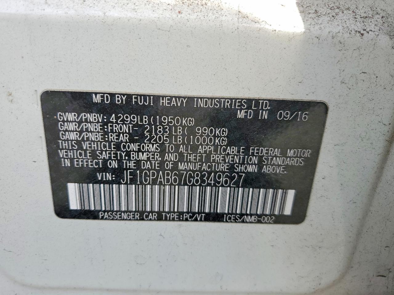 2016 SUBARU IMPREZA PREMIUM photo 25