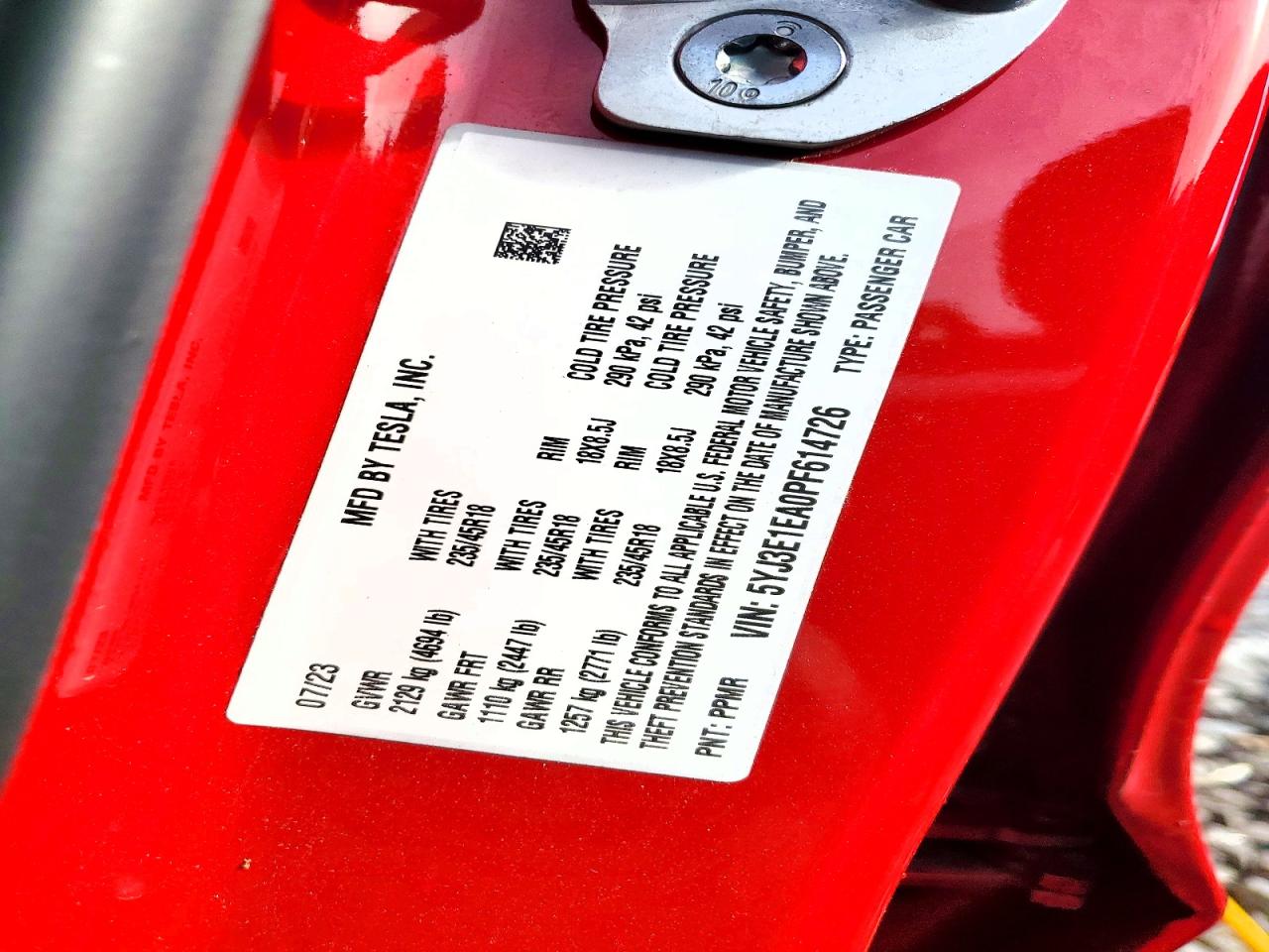 2023 TESLA MODEL 3 photo 13