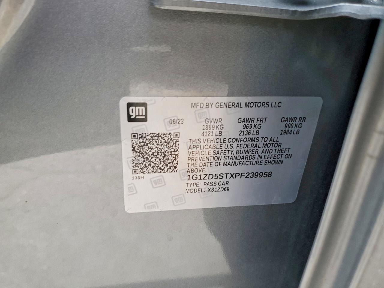 2023 CHEVROLET MALIBU LT photo 12