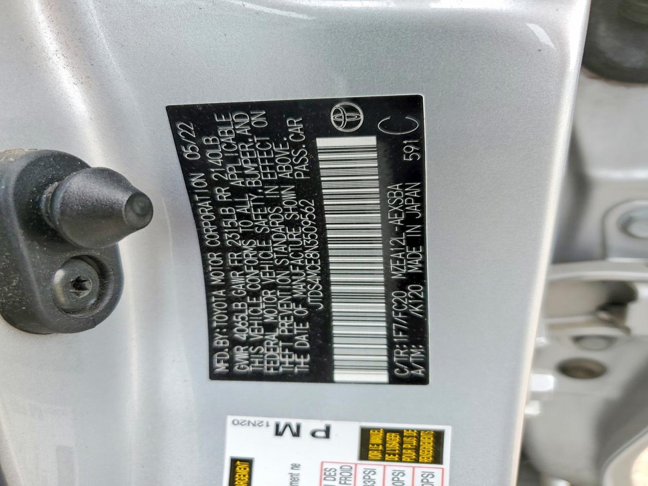 2022 TOYOTA COROLLA SE photo 25