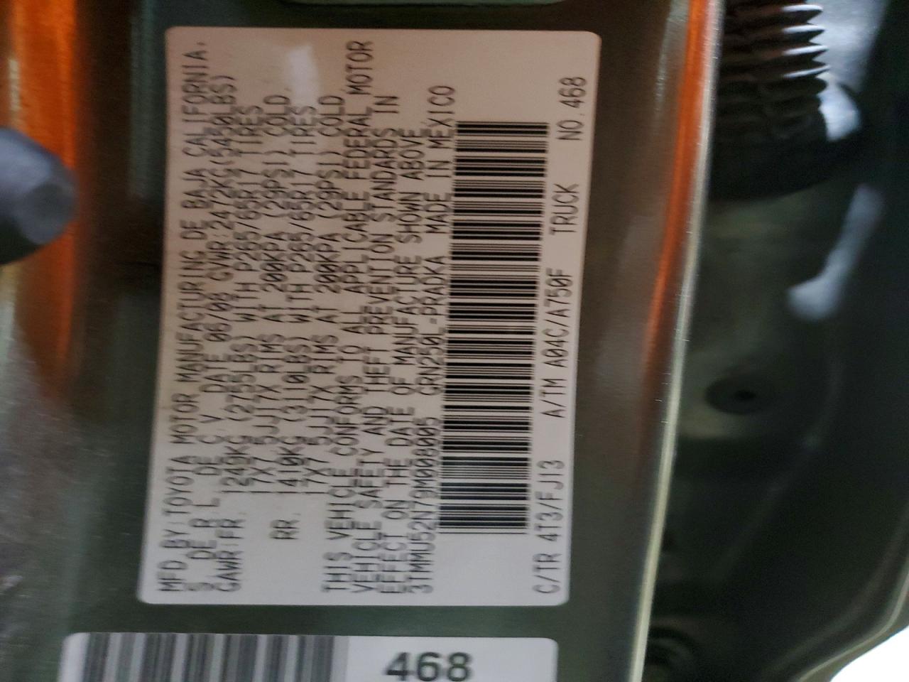 2009 TOYOTA TACOMA V6 photo 13