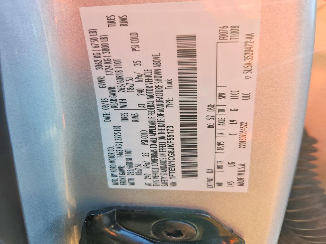 2018 FORD F150 SUPERCREW photo 23