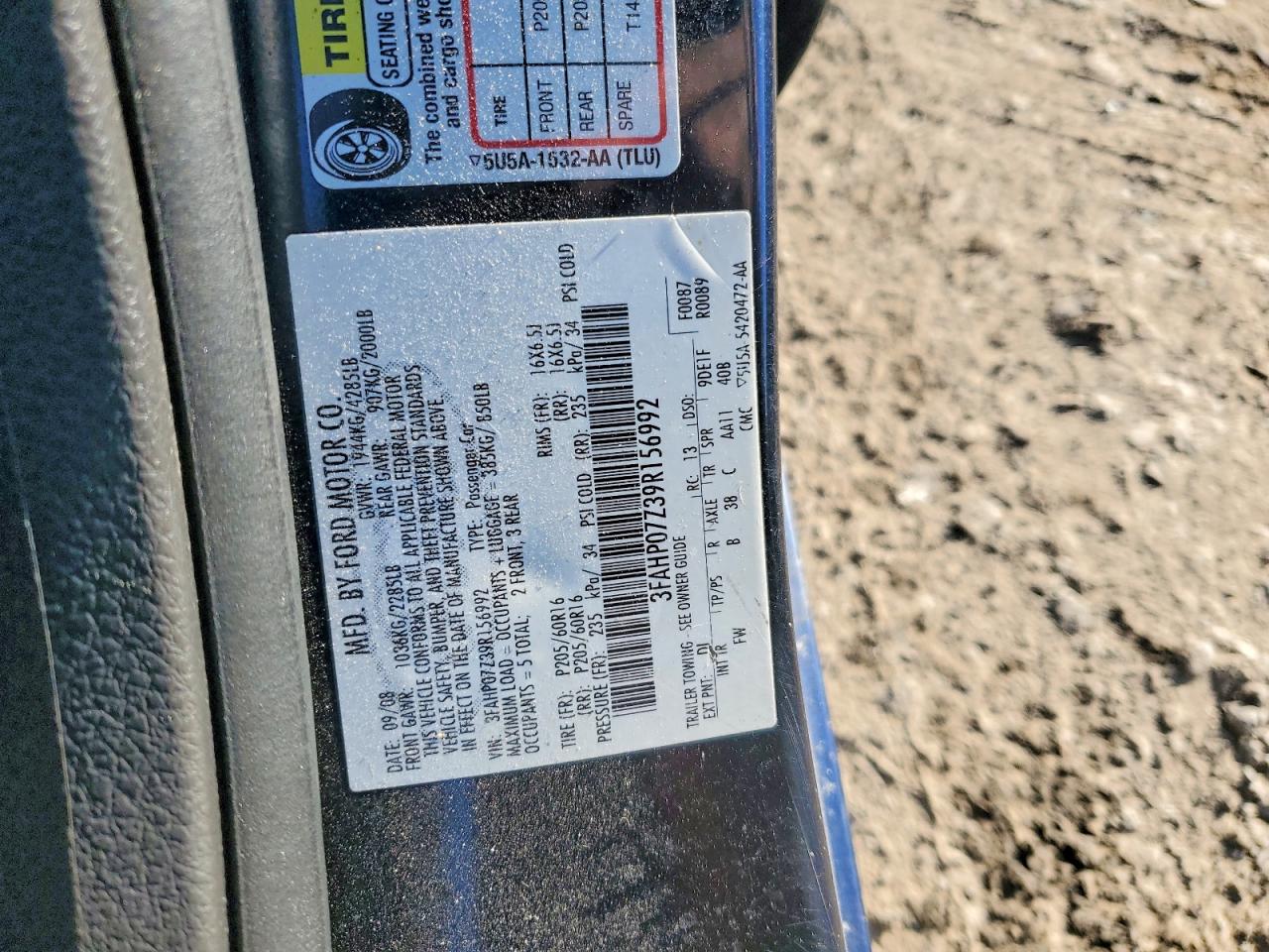 2009 FORD FUSION SE photo 34