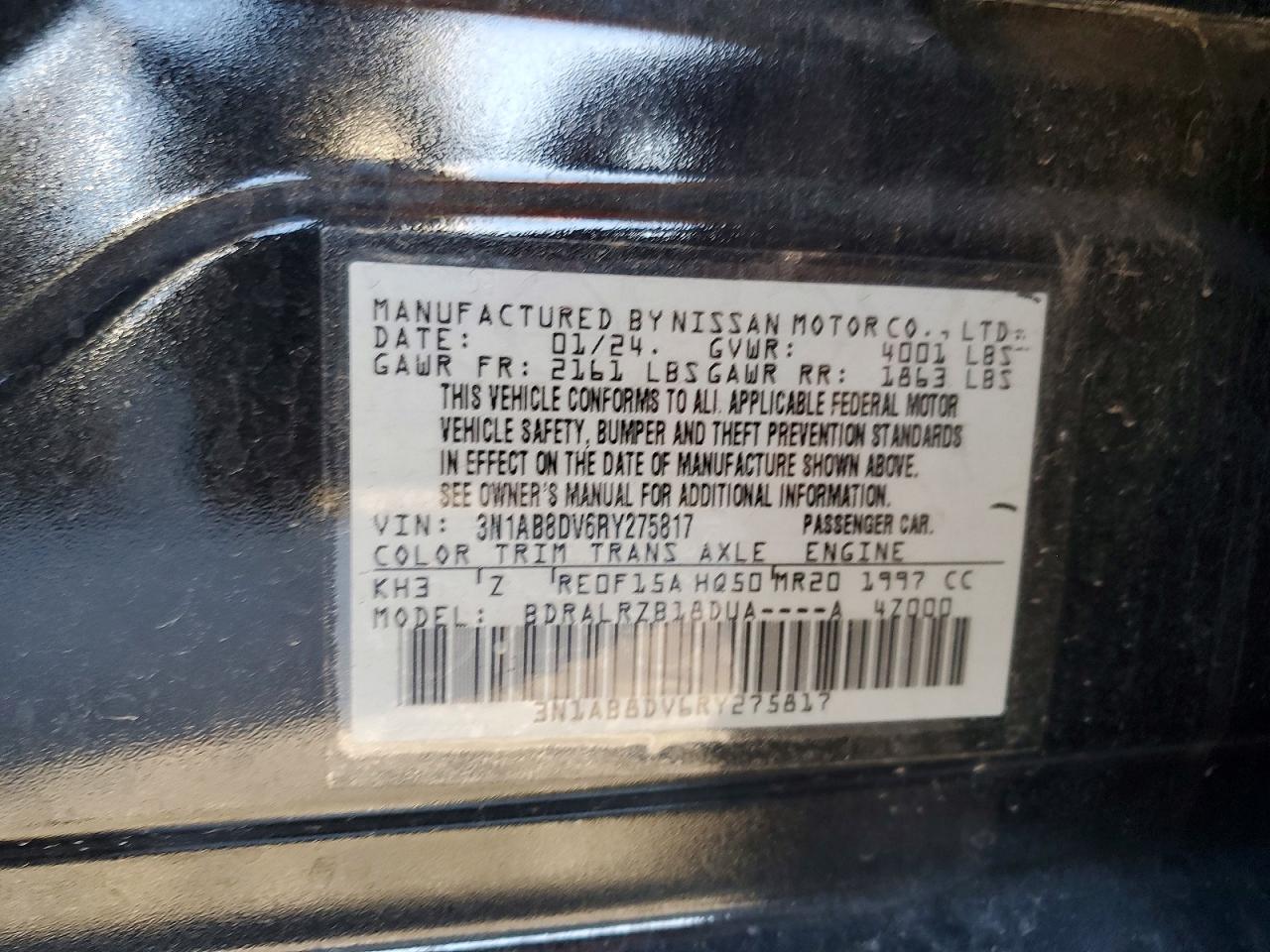 2024 NISSAN SENTRA SR photo 13