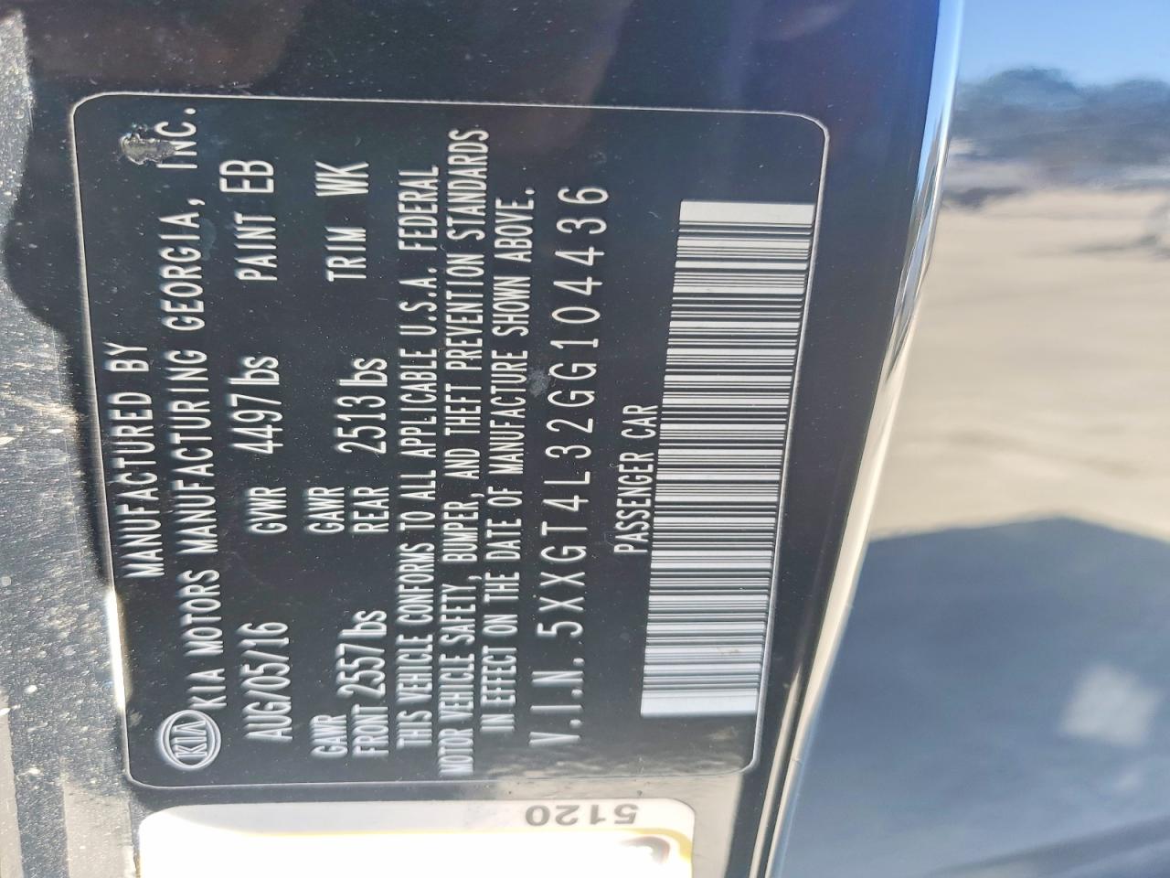 2016 KIA OPTIMA LX photo 23