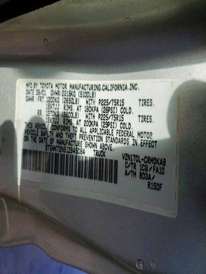 2001 TOYOTA TACOMA V6 photo 12