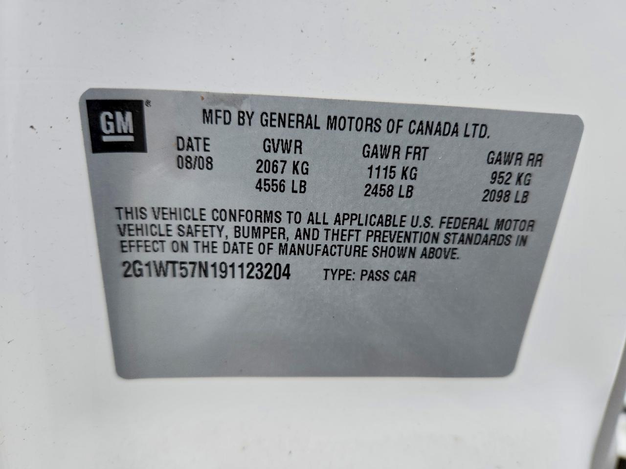 2009 CHEVROLET IMPALA 1LT photo 12