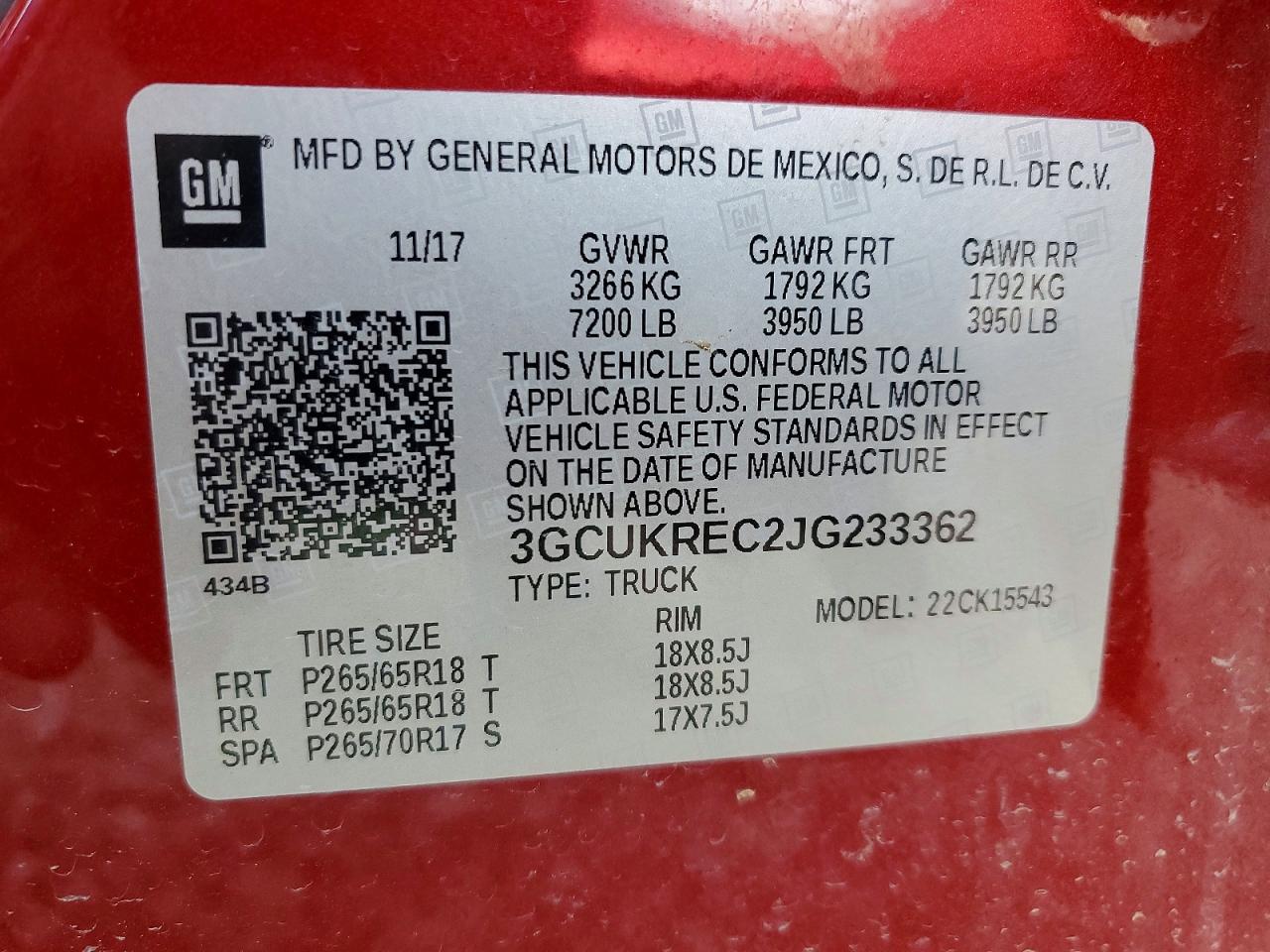 2018 CHEVROLET SILVERADO K1500 LT photo 23