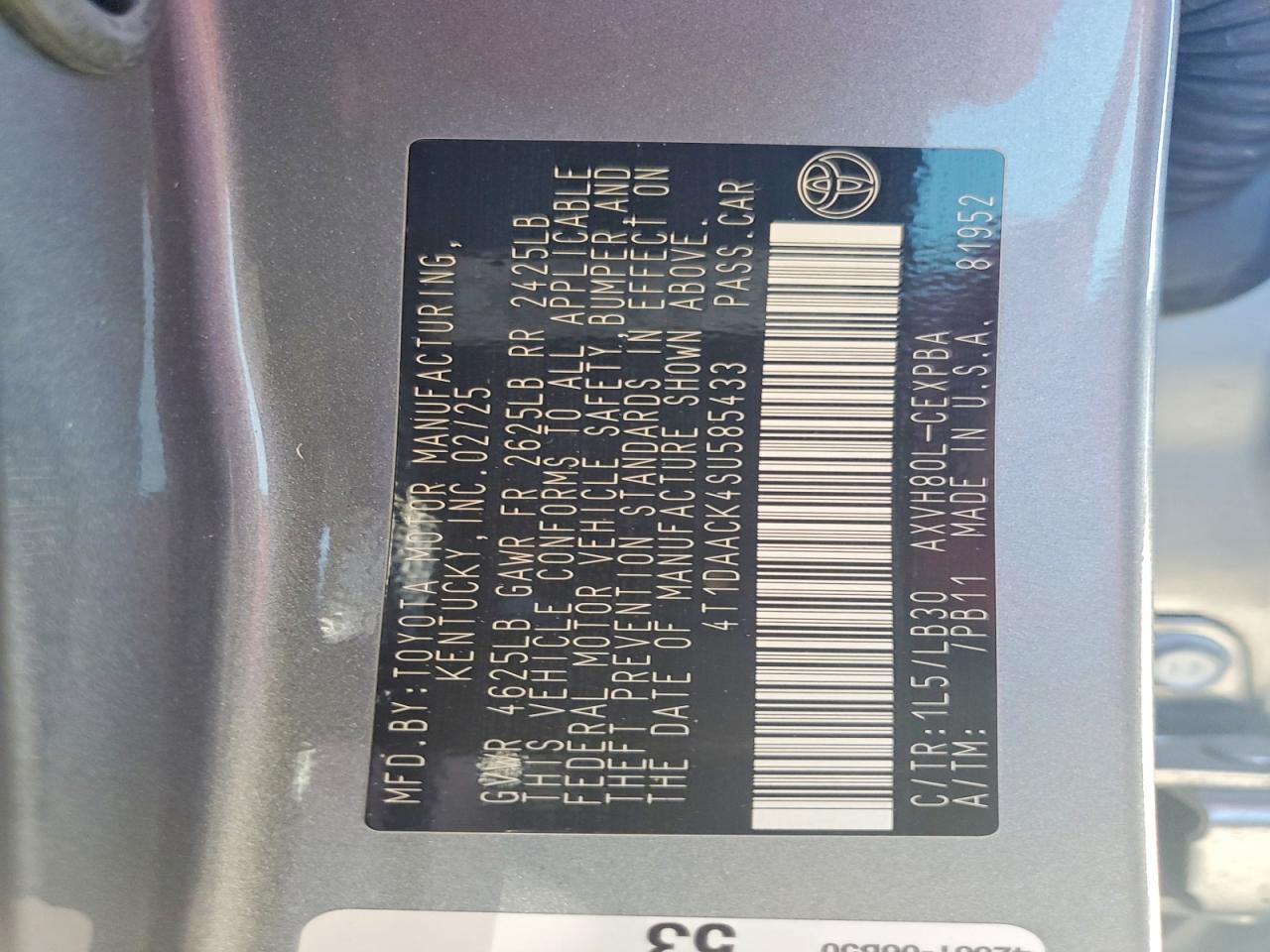 2025 TOYOTA CAMRY XSE photo 12