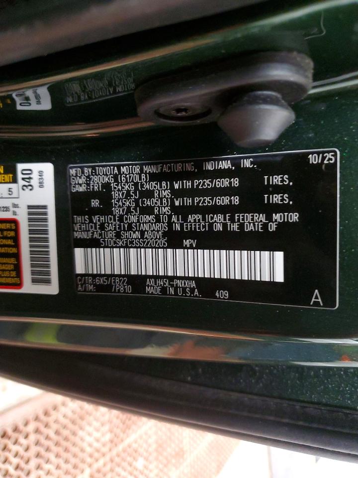 2025 TOYOTA SIENNA photo 14