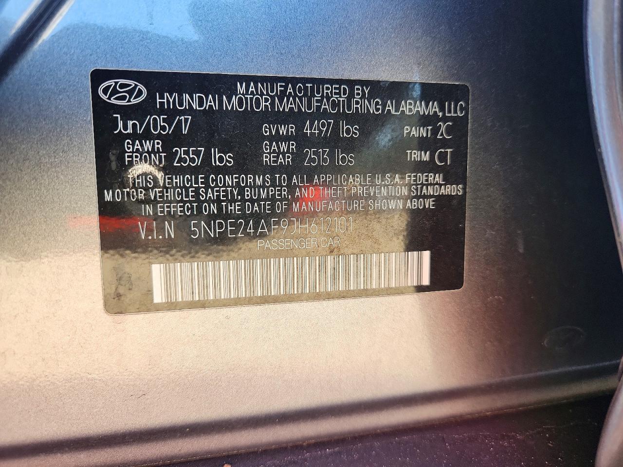 2018 HYUNDAI SONATA SE photo 23