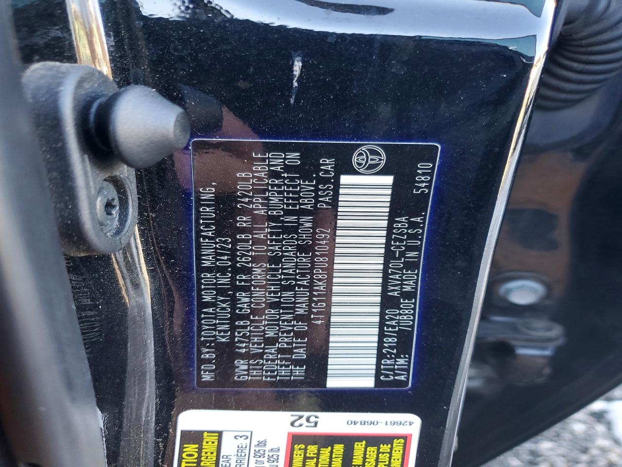 2023 TOYOTA CAMRY SE NIGHT SHADE photo 34