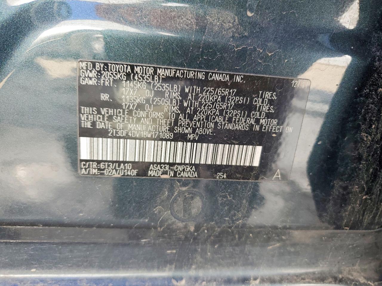 2011 TOYOTA RAV4 LIMITED photo 27