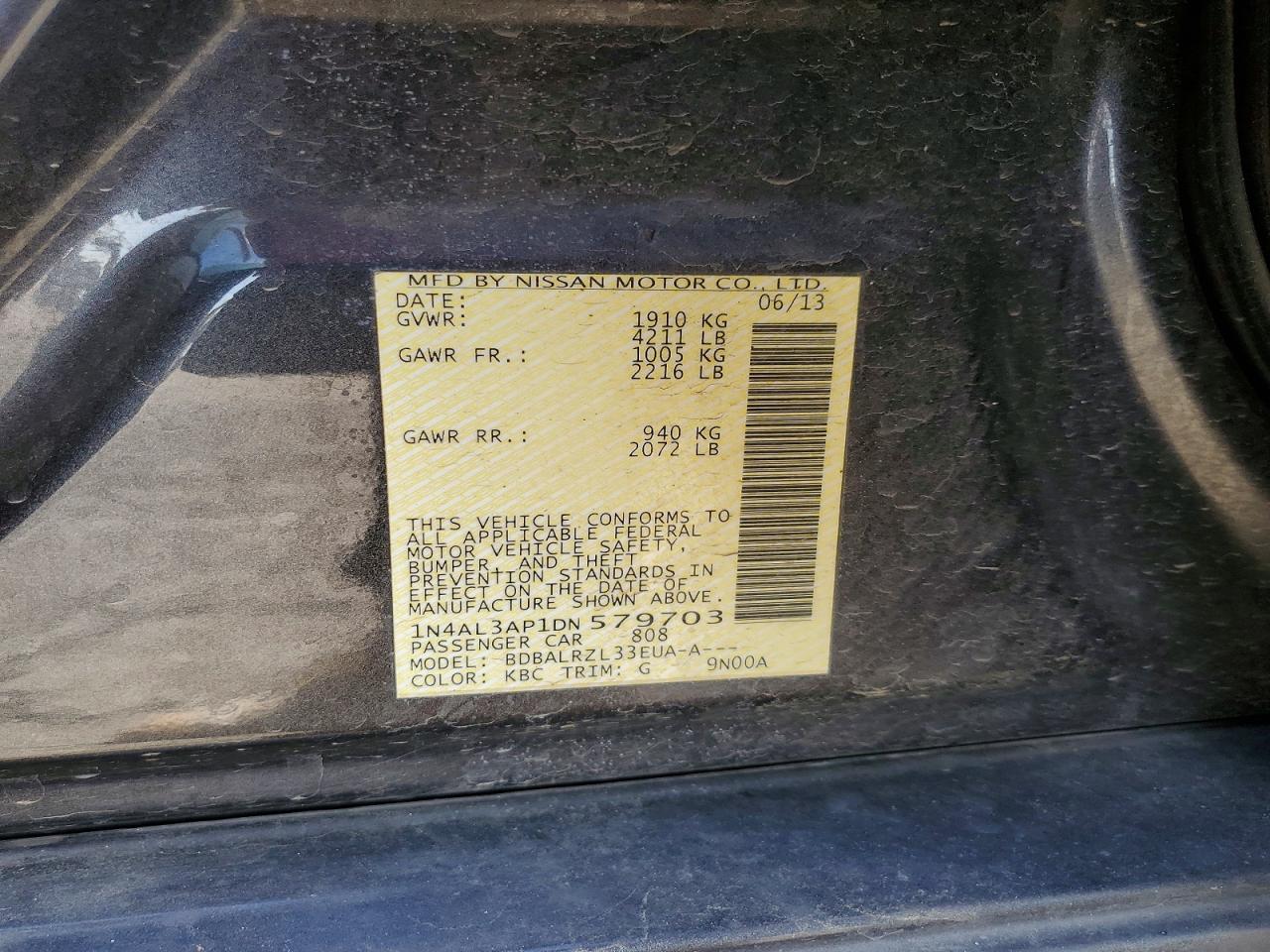 2013 NISSAN ALTIMA photo 45