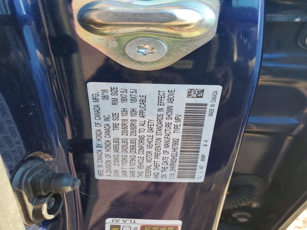 2018 HONDA CR-V EX photo 37