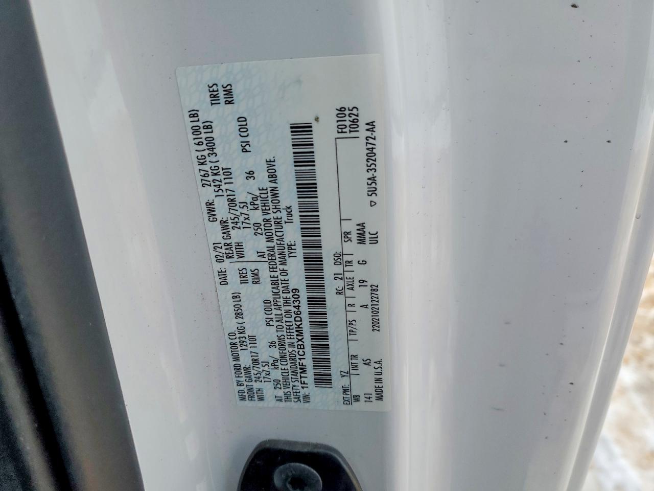 2021 FORD F150 photo 23