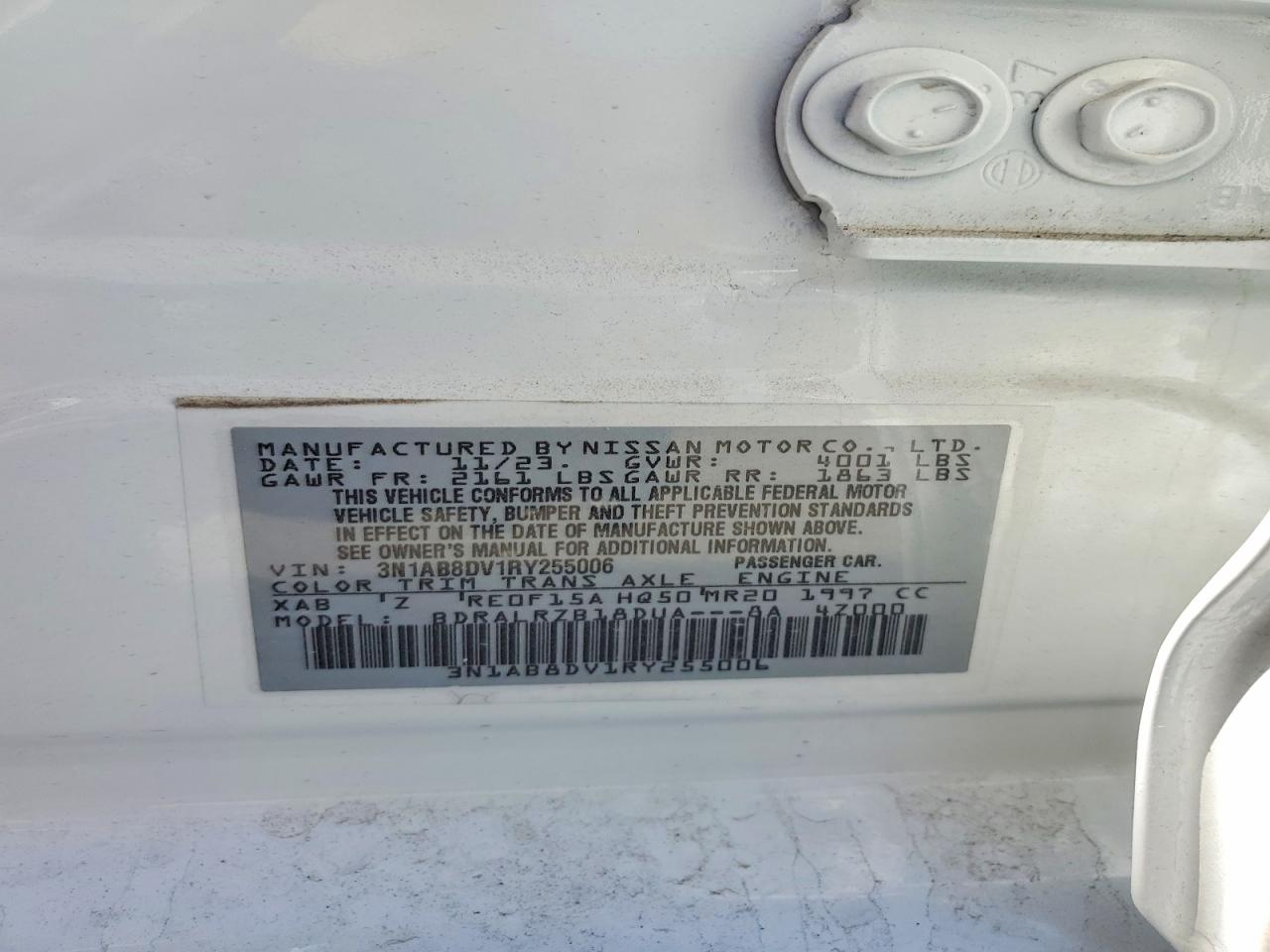 2024 NISSAN SENTRA SR photo 23