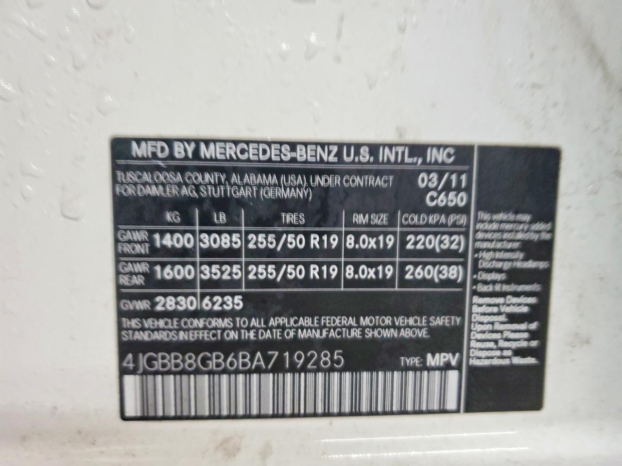 2011 MERCEDES-BENZ ML 350 4MATIC photo 23