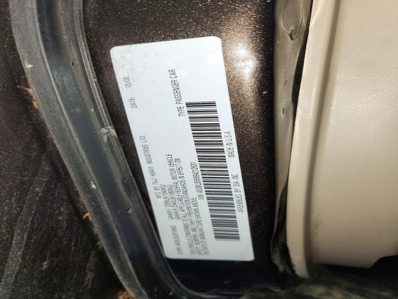 2009 SUBARU LEGACY 3.0R LIMITED photo 12