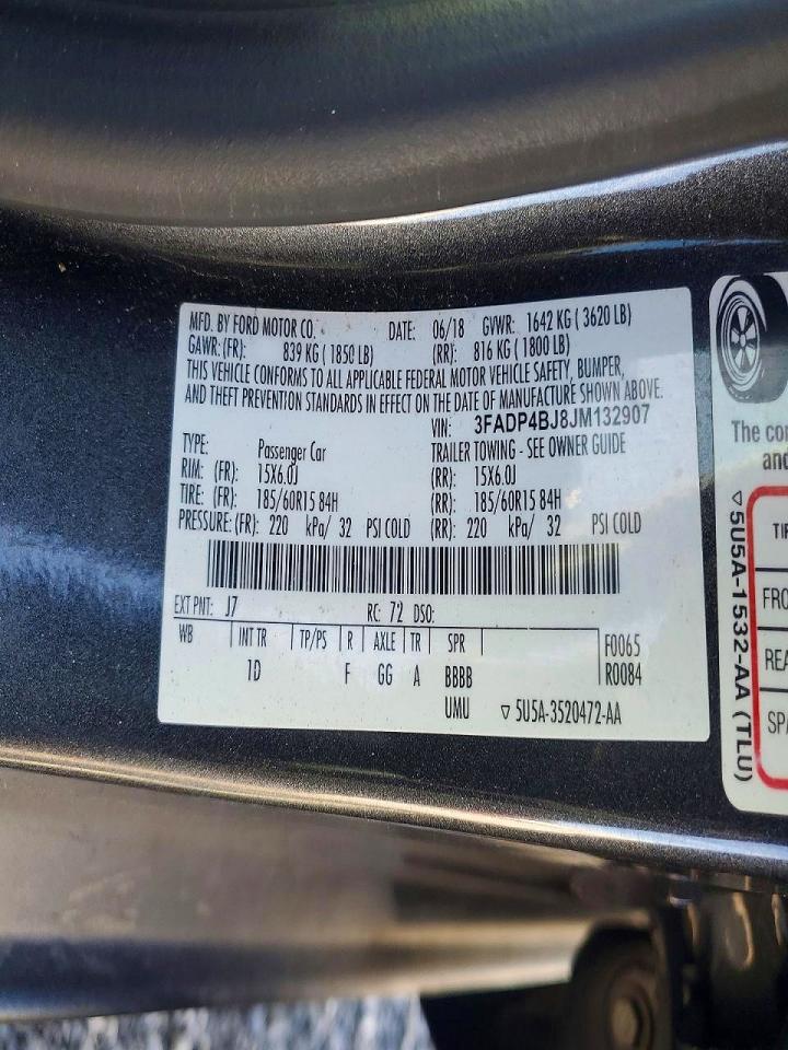 2018 FORD FIESTA SE photo 23