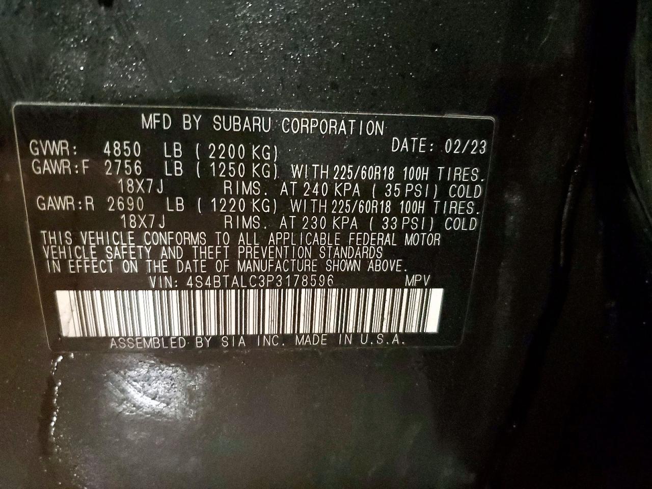 2023 SUBARU OUTBACK ONYX EDITION photo 25