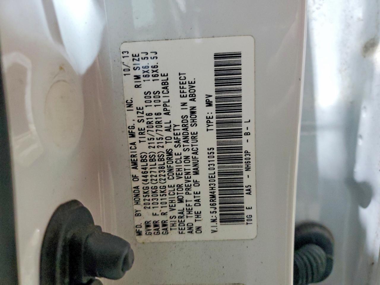 2014 HONDA CR-V LX photo 14