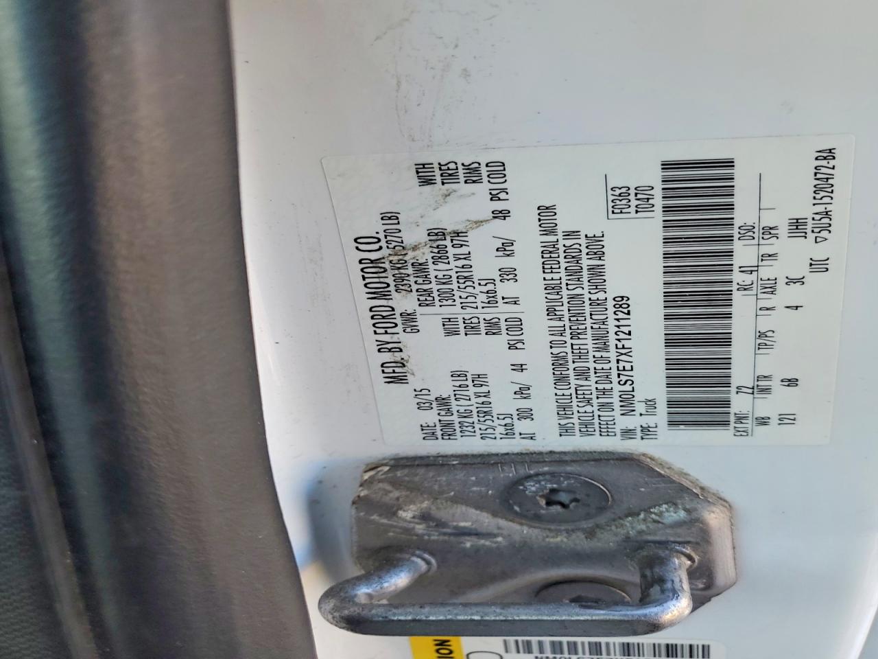 2015 FORD TRANSIT CONNECT DELIVERY VAN photo 27