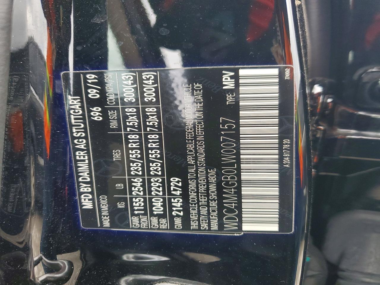 2020 MERCEDES-BENZ GLB 250 photo 27