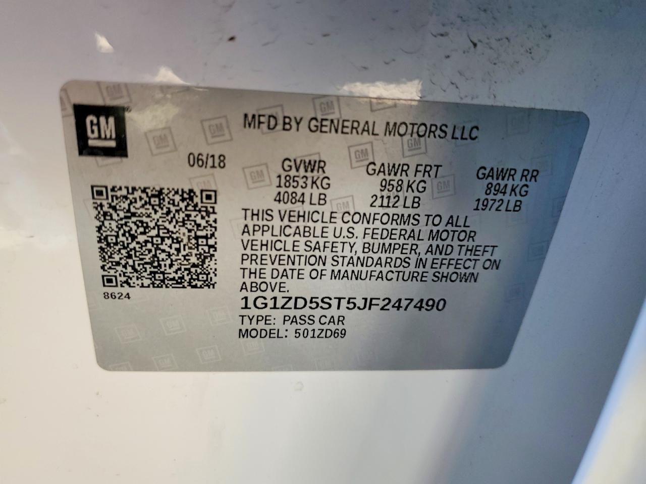 2018 CHEVROLET MALIBU LT photo 23
