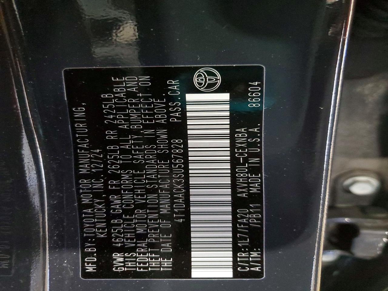 2025 TOYOTA CAMRY XSE photo 12
