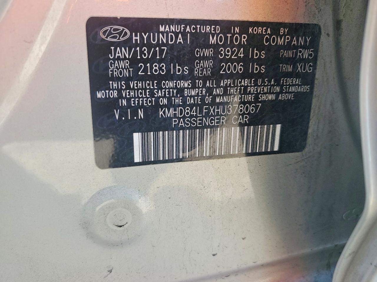 2017 HYUNDAI ELANTRA SE photo 37