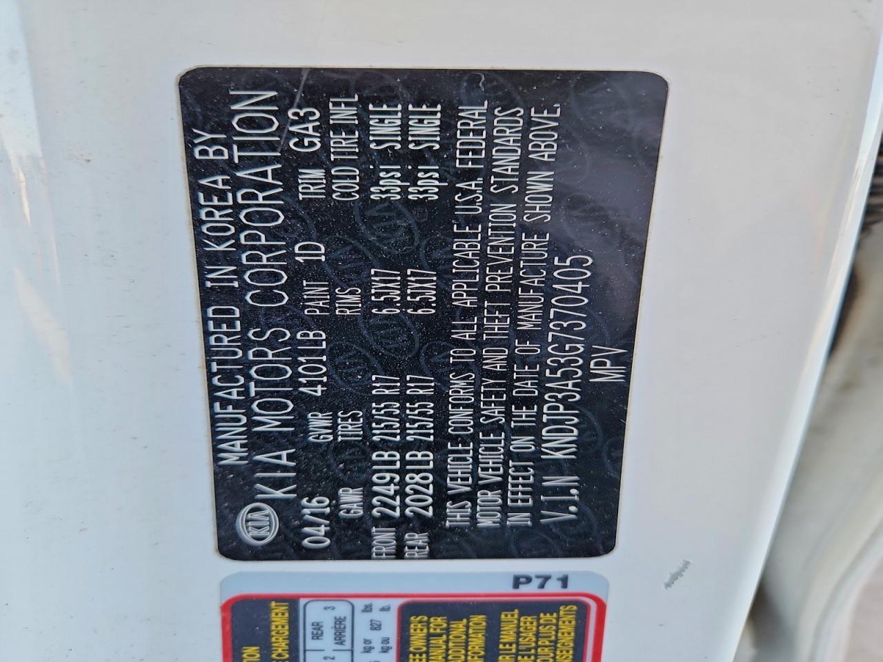 2016 KIA SOUL + photo 23