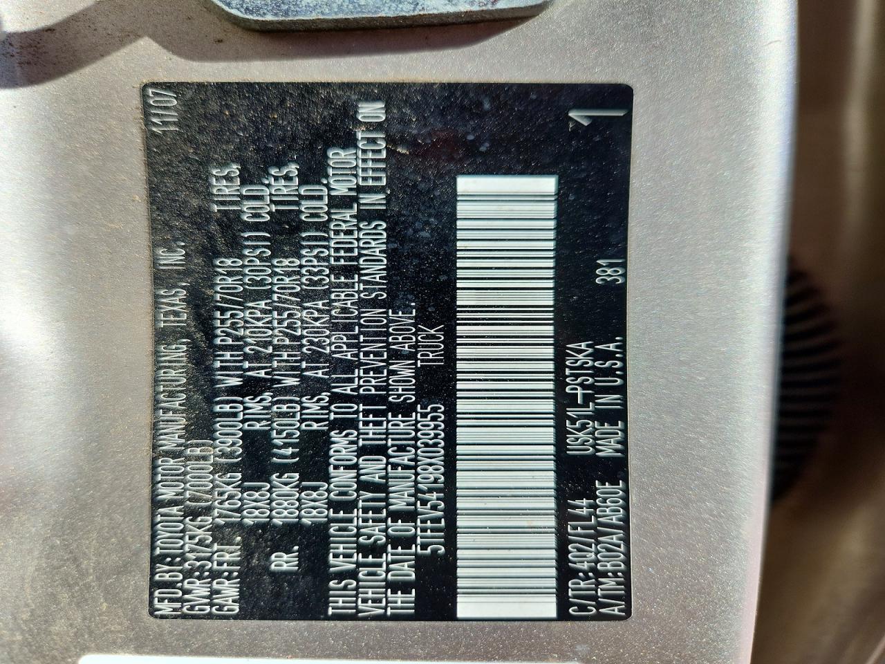 2008 TOYOTA TUNDRA CREWMAX photo 23