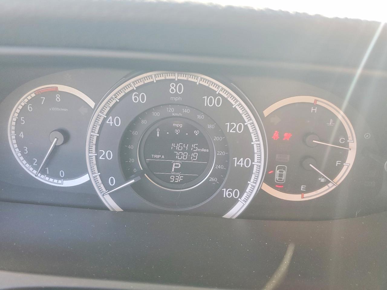 2013 HONDA ACCORD LX photo 9