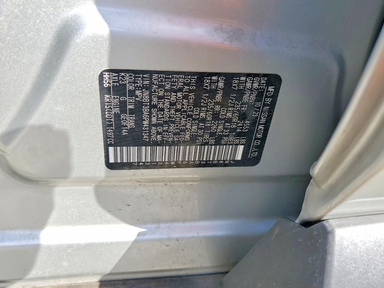 2023 NISSAN ROGUE SV photo 37