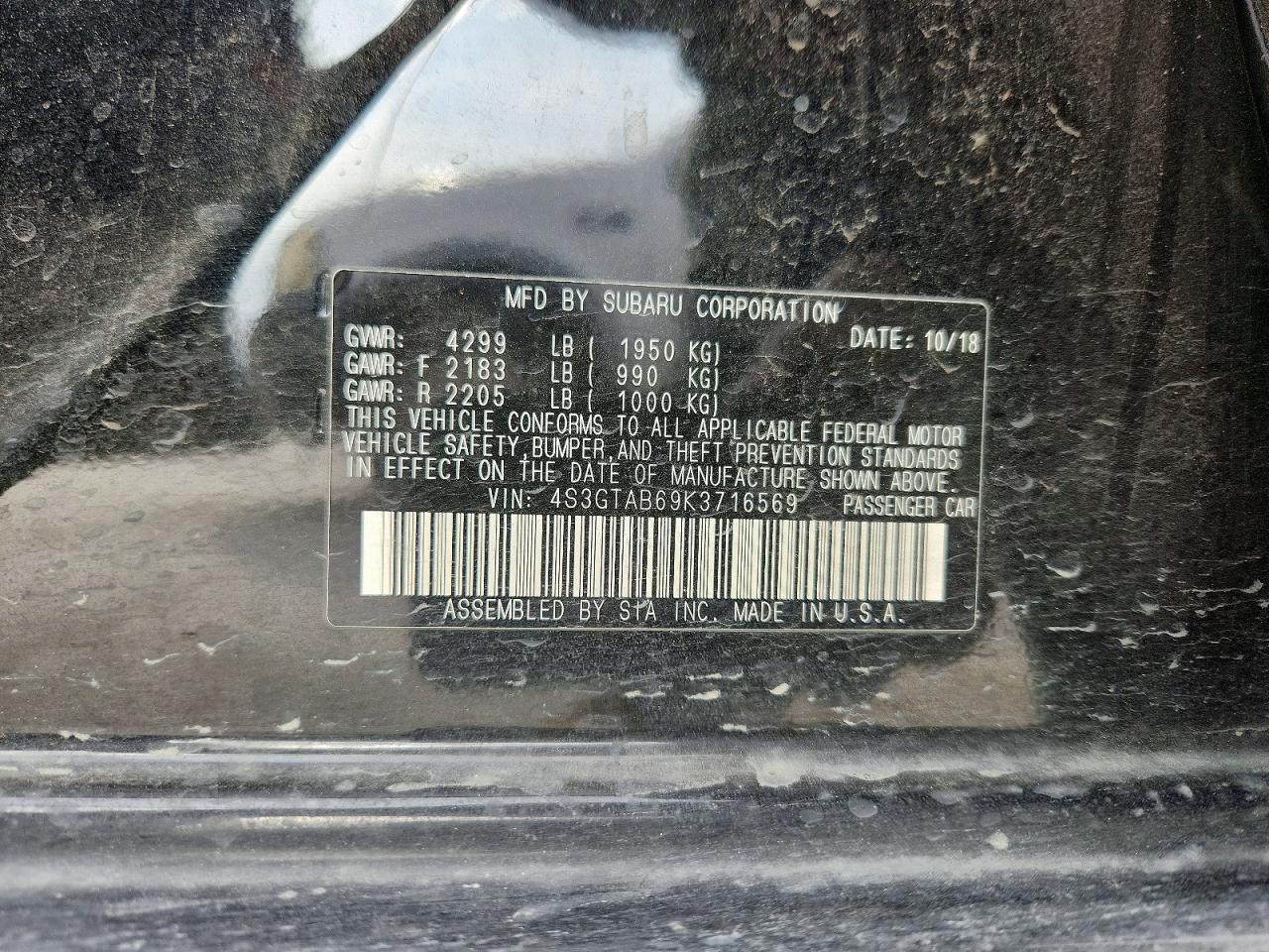 2019 SUBARU IMPREZA photo 13