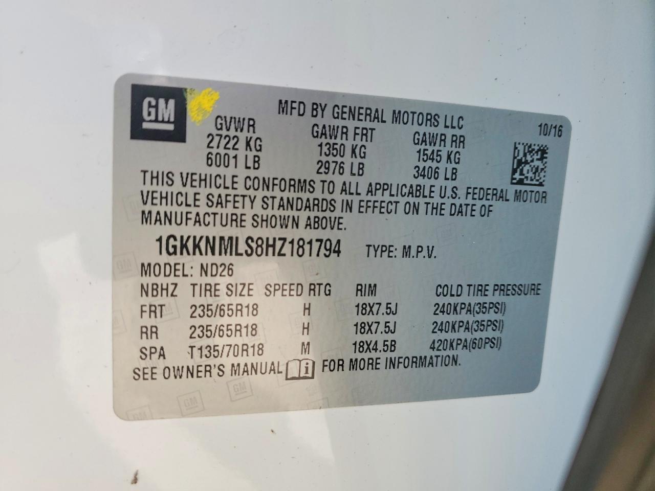 2017 GMC ACADIA SLT-1 photo 13