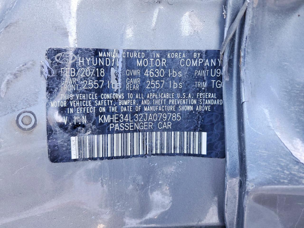 2018 HYUNDAI SONATA HYBRID photo 34