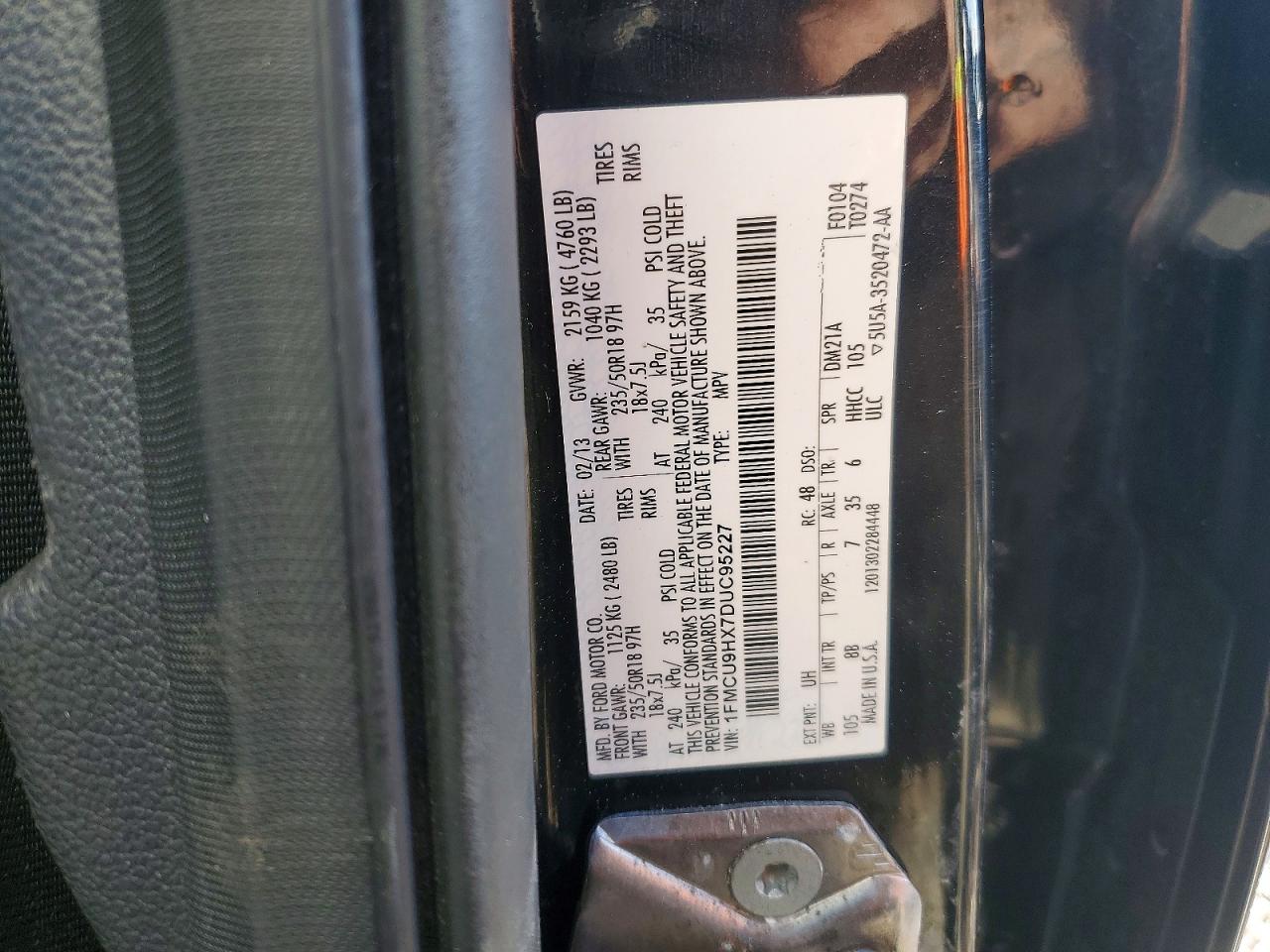 2013 FORD ESCAPE SEL photo 25