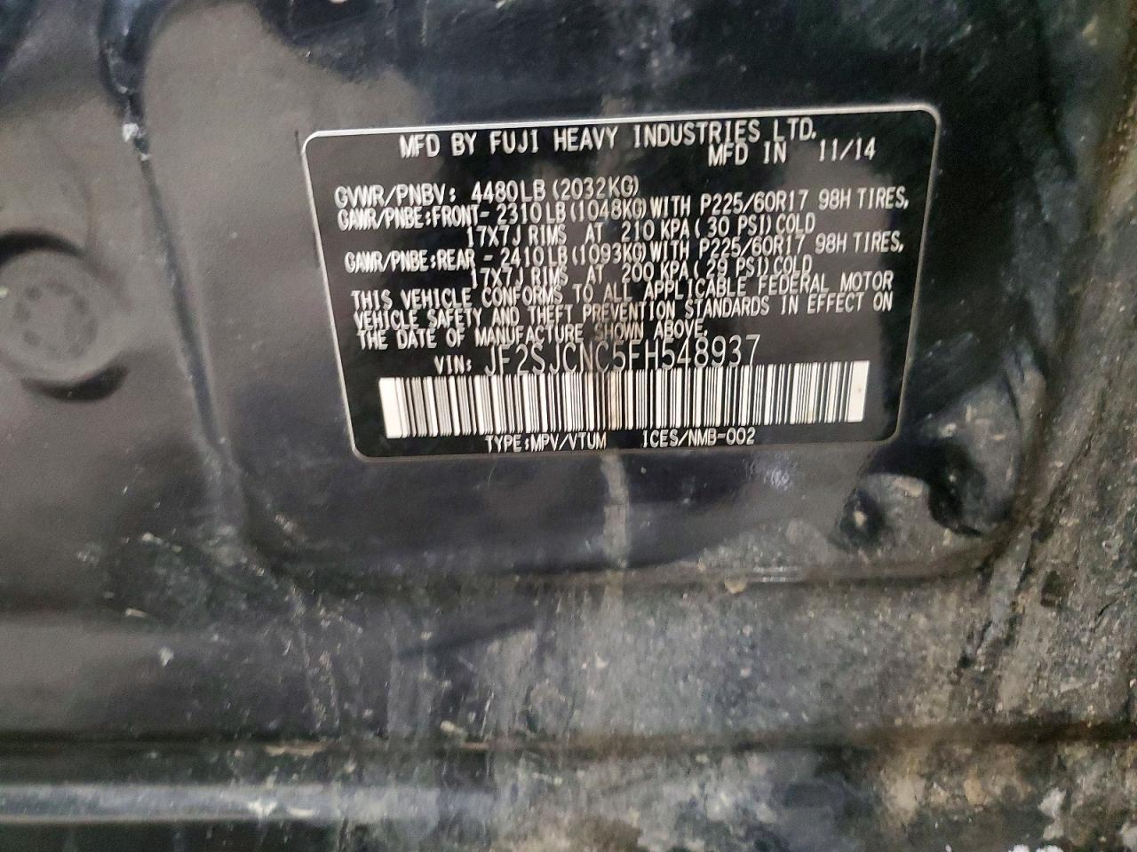 2015 SUBARU FORESTER 2.5I photo 25